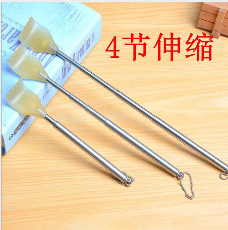 【1-2 Zone 】4 sections [with chain] Telescopic Scratcher 50/ Pack 1000/ Large item 1 yuan 2 yuan 4 sections with chain telescopic scratcher no need for help Steel pipe scratcher 4 sections telescopic scratcher Scratcher