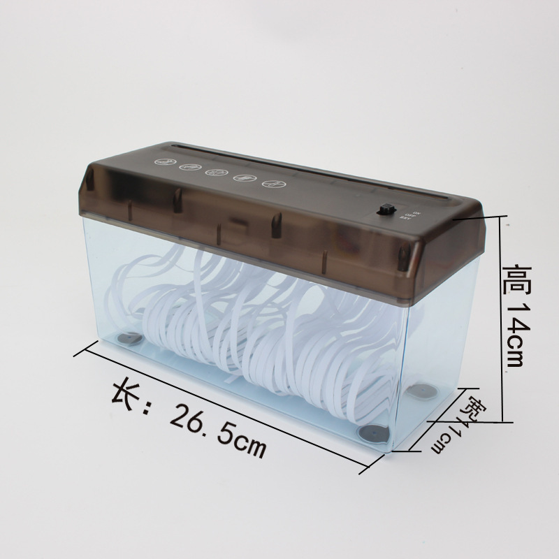 USB迷你电动碎纸机桌面小型A6条状切纸机家用简易办公碎纸机跨境细节图