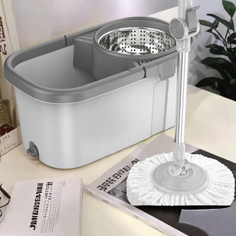 家用多功能免手洗旋转拖把桶干湿拖把新款懒人双驱动旋转拖把地拖