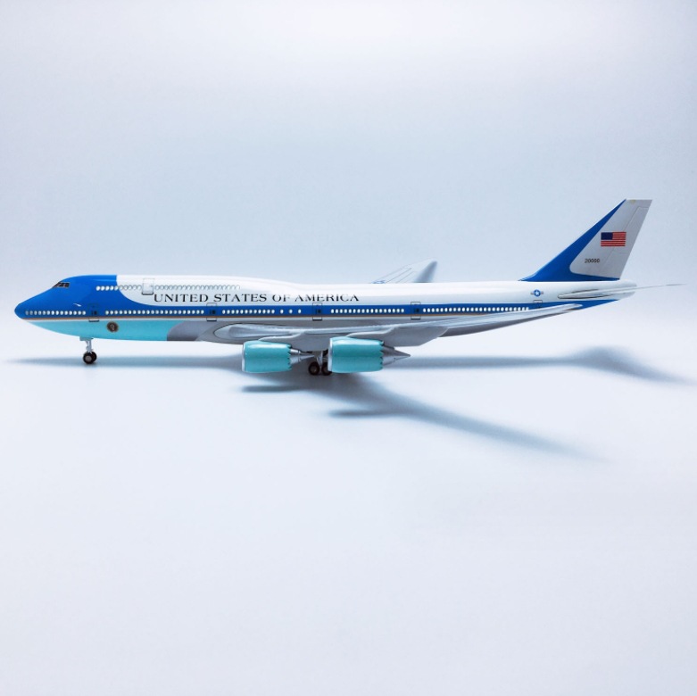 47cm voice-activated LED light aircraft model with wheels Item Picture