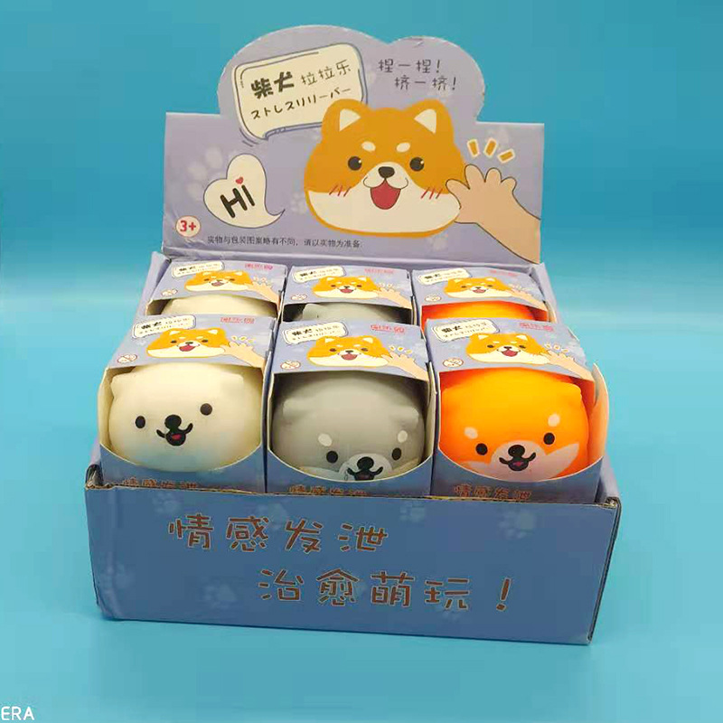 Stress Relief Toy Shiba Inu Knead Music Stress Relief Ball Rectification Toy Stall Toy Wholesale Sheep A Sheep Application Scenario