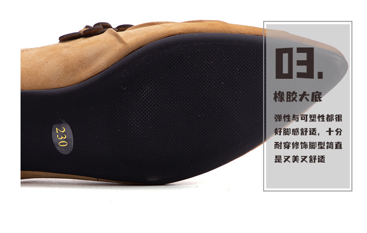 尖头真皮单鞋女法式复古手工花朵单鞋气质老钱风透气软底爆款女鞋详情10