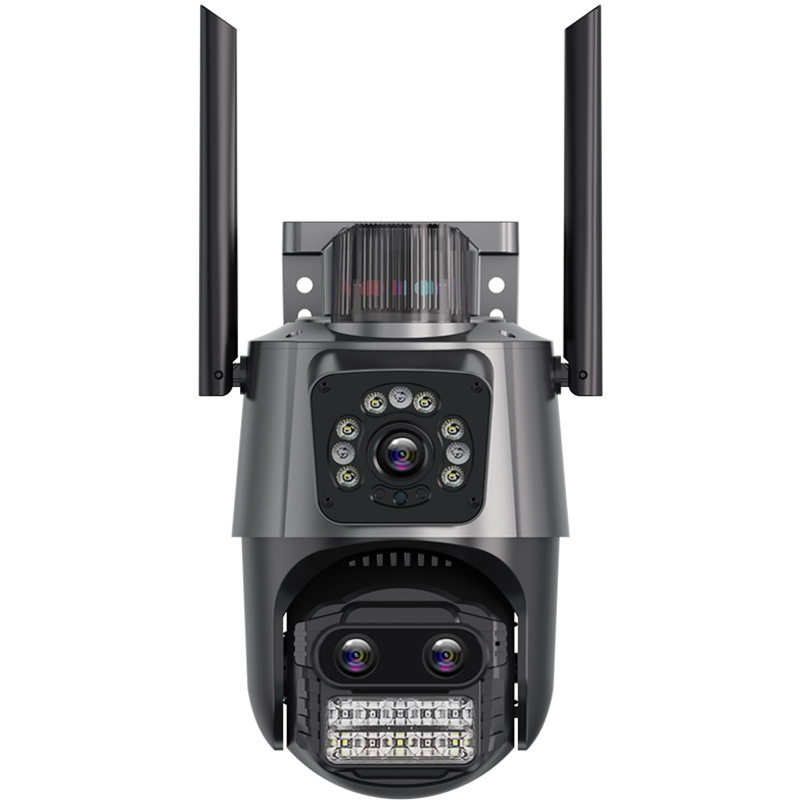 Dual-Lens Wifi Wireless Surveillance Camera For Home Network Cross-Border Monitoring Item Picture