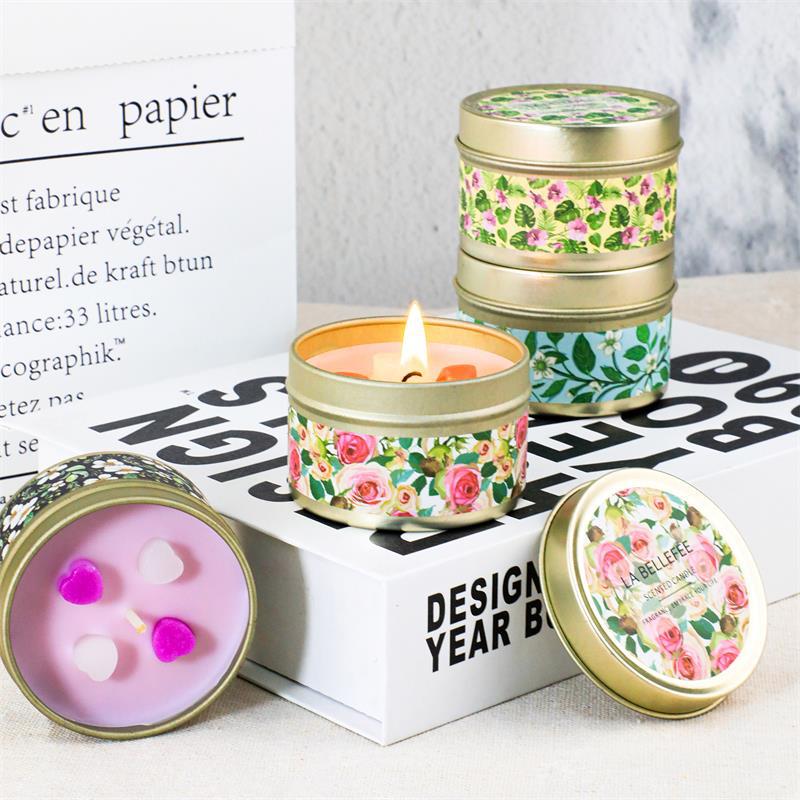 ins浪漫香薰蜡烛灌装爱心香薰蜡块婚庆伴手礼手工香薰蜡烛工厂