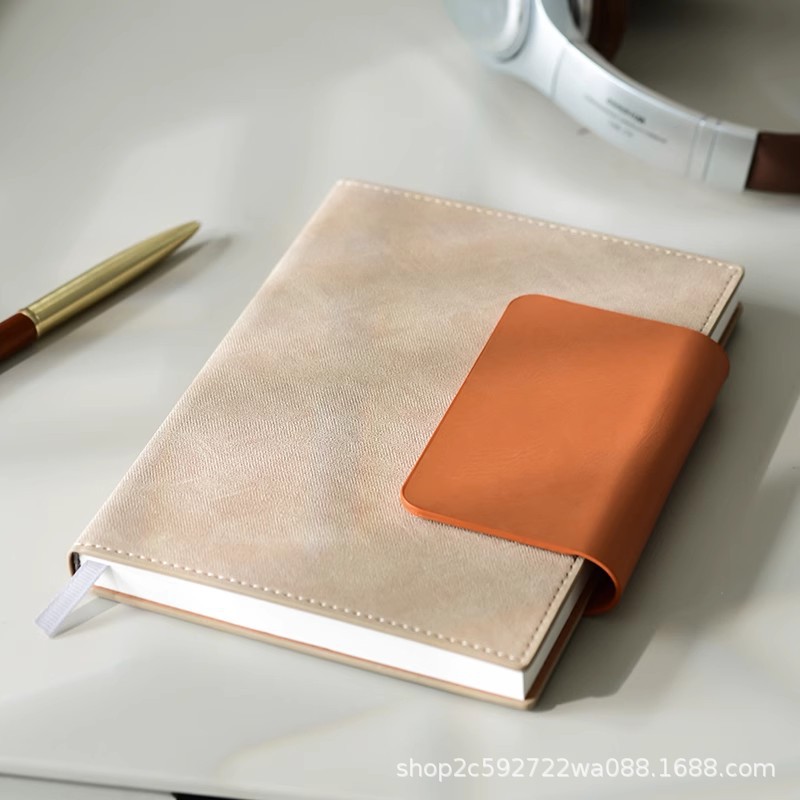 商务办公工作笔记本本子a5记事本加厚硬皮面高档高颜值订购印logo