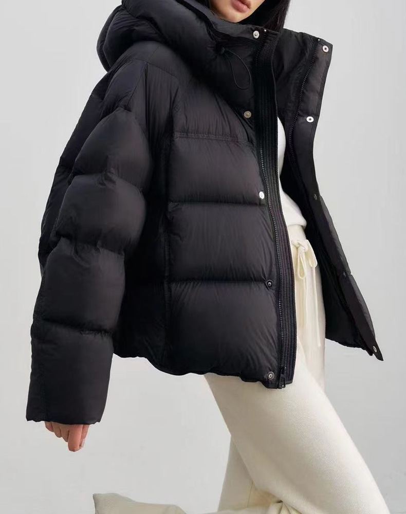 羽绒服女款冬季女装新款90鸭绒外套短款冬装女式高级感平湖详情2