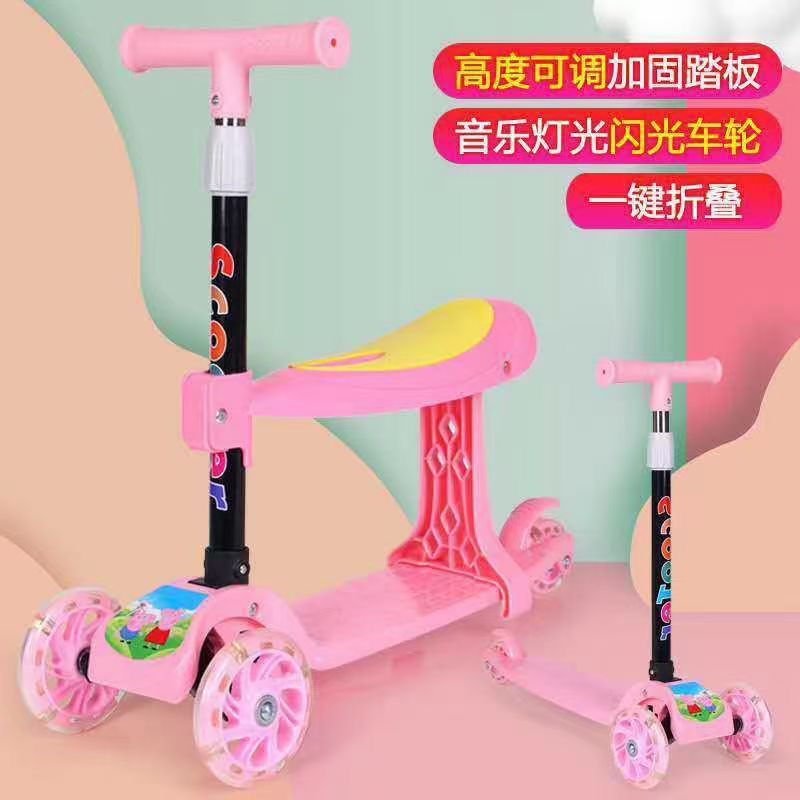 多功能童车/成人滑板车/滑滑车儿童卡通/婴儿车/八合一童车产品图