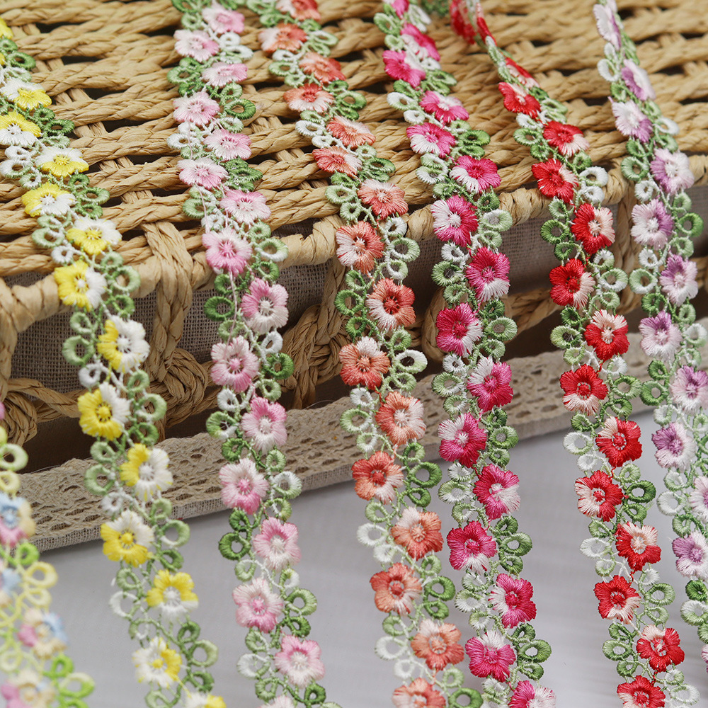 Water Soluble Lace Flower Lace Champagne Yellow Handmade Accessories Sunflower Clothing Accessories Bow Accessories Specification drawing
