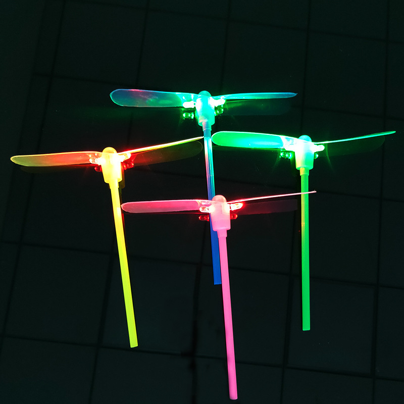Glow Bamboo Dragonfly Flash Bamboo Dragonfly Flying Fairy Toys Hot Sale Glow Flash Toys Wholesale details Picture