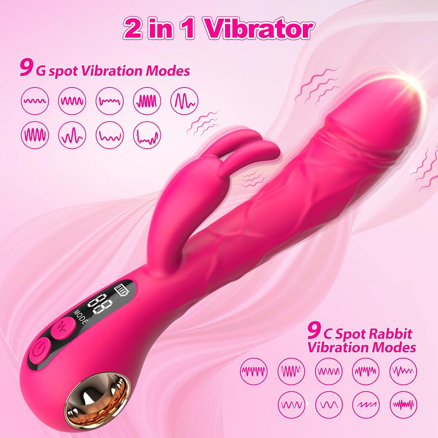 A new type of simulation digital display frequency dual-vibration stick egg-jumping toy, a realistic new sex toy full figure