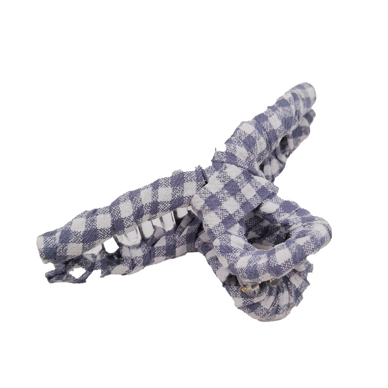 Qiwei Accessories Exclusive Qiwei Accessories Exclusive Qiwei Accessories Cross-border Hair Accessories checkered gripper Cute gripper paired with anime decoration women's headwear and hair accessories Item Picture