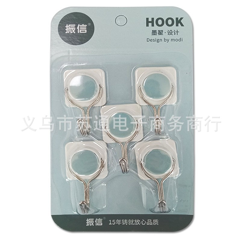 A Zhenxin Sticky Hook Manufacturers Wholesale Creative Clothes Hook Plastic Hook Nordic Simple Door Behind The Kitchen Strong Sticky Hook Application Scenario