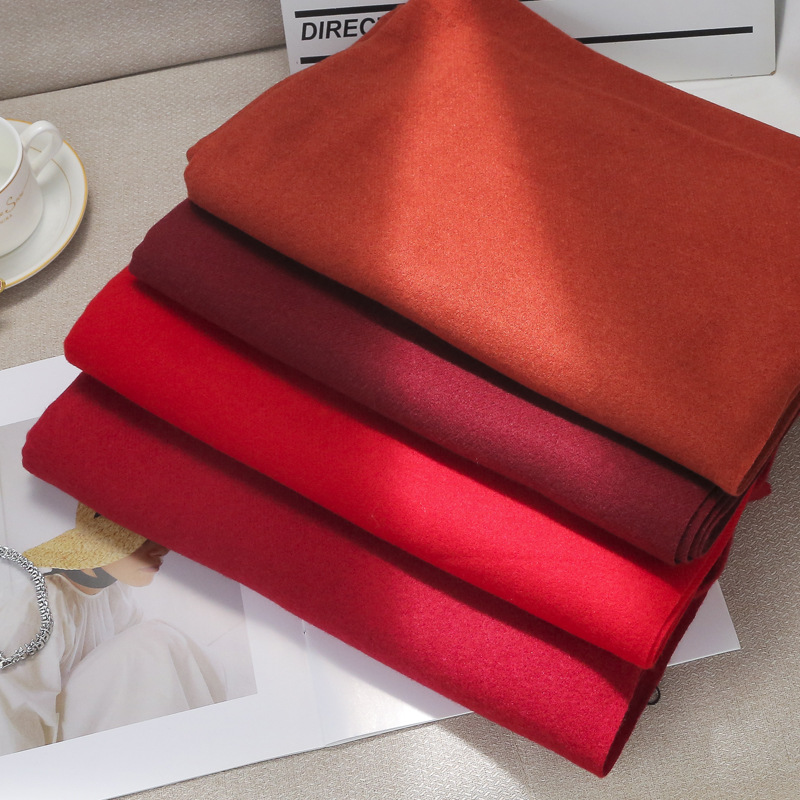 300G Solid Color Imitation Cashmere Scarf Female 2022 New Korean Version Of All The Autumn And Winter Warm Thick Neck Wholesale Application Scenario