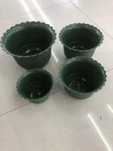 批发供应塑料花盆 仿陶瓷塑料花盆  3819-3816绿色花盆