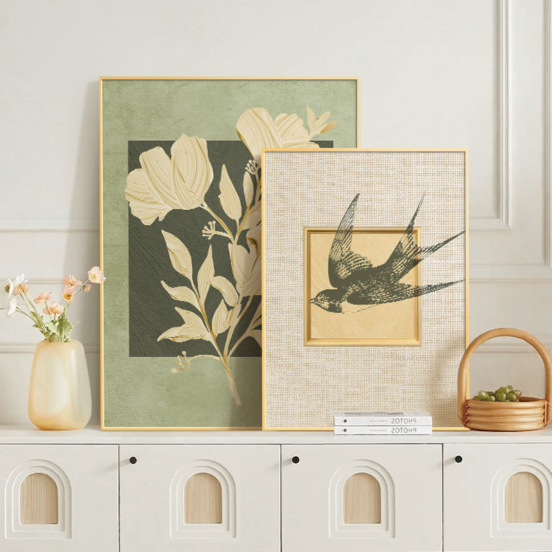 法式奶油风客厅装饰画摆件艺术卧室床头挂画中古风沙发背景墙壁画