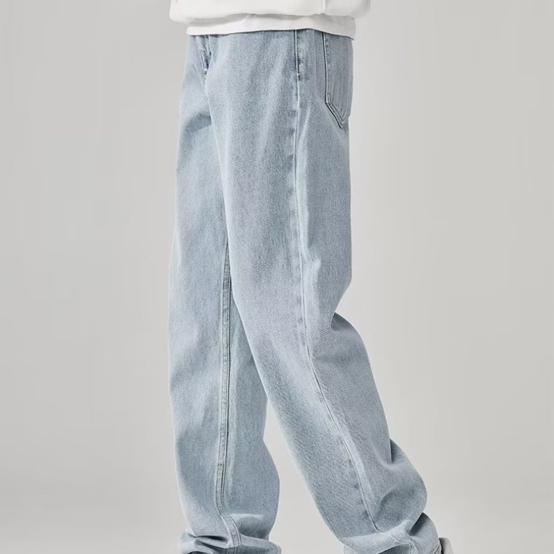 Men's Jeans Spring And Autumn Fashion Brand Retro All-In-One Tapered Pants American High Street Vibe Casual Straight Pants Men Application Scenario