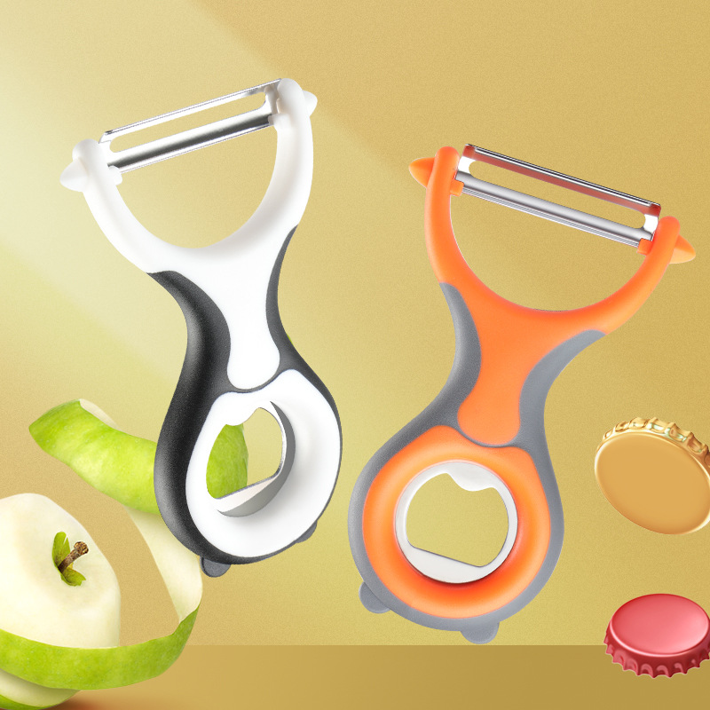 Peeler and bottle opener