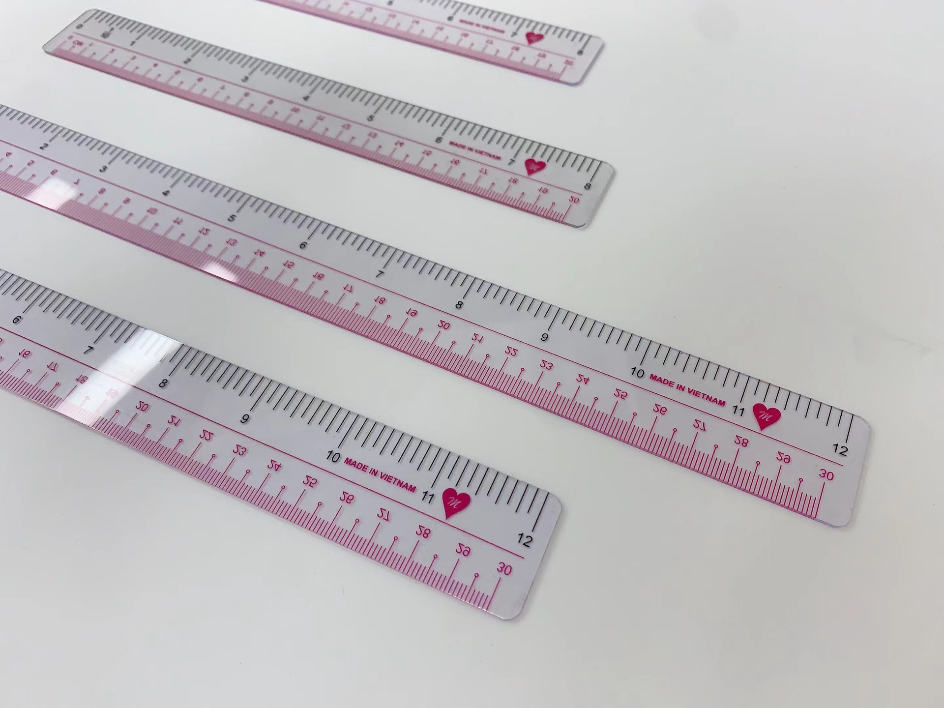 Factory direct sales of hard rulers, customizable drawing rulers, multi-functional transparent rulers, factory wholesale, high precision details Picture