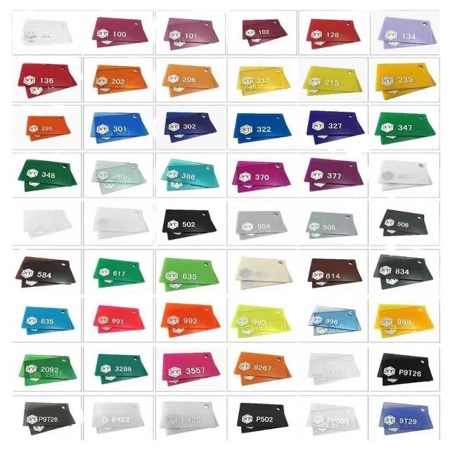Color Acrylic Plate Processing Transparent Organic Plate Laser Cutting Uv Plate Printing Laser Marking Polishing Scrub full figure
