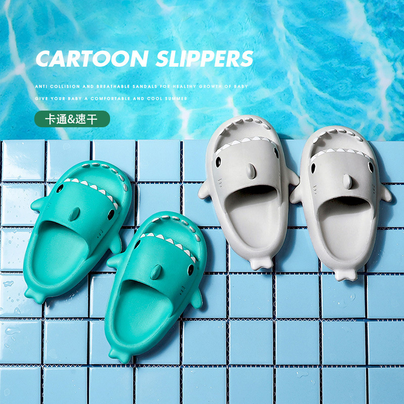 eva Three-dimensional Shark Flip-flops for children Specification image