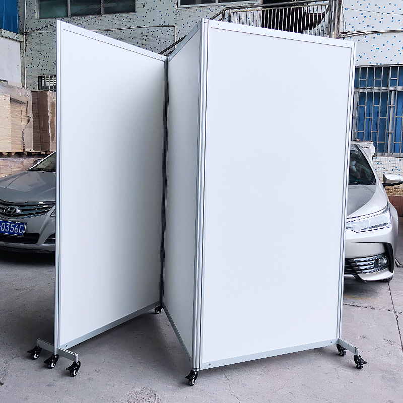 Wholesale of outdoor advertising promotion folding screen display boards, portable mobile display boards, calligraphy and painting works exhibition stands Application Scenario