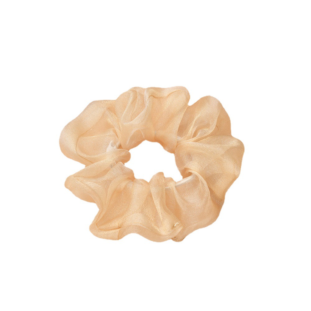 Autumn and winter solid-color large intestine hair band, Korean simple, fashionable and versatile hair accessory, ins elegant and stylish hair band Item Picture