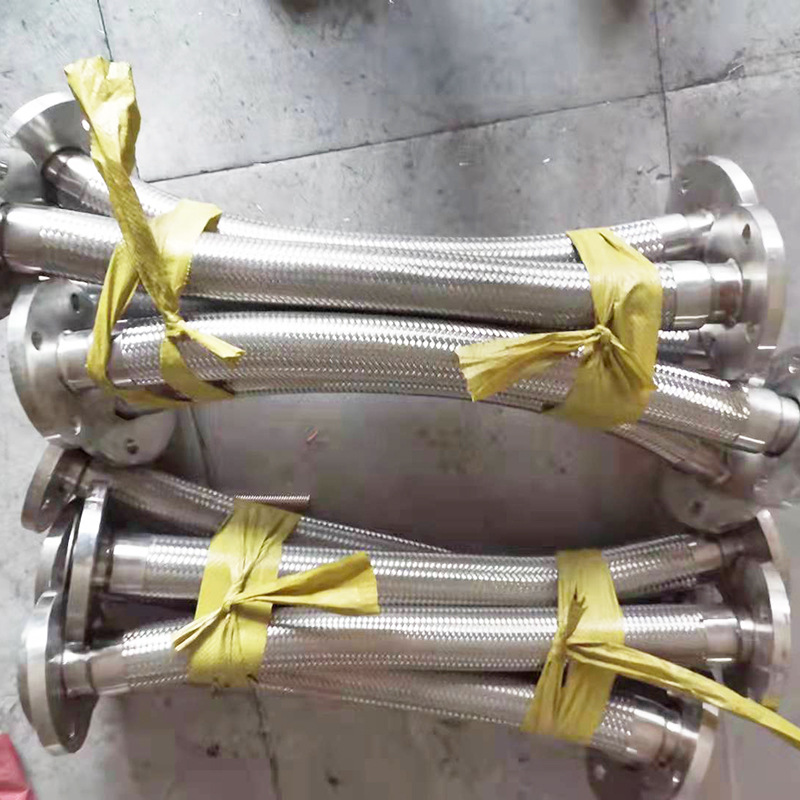 Flanged metal hose, 304 stainless steel metal corrugated pipe, metal hose quick-installation joint corrugated pipe details Picture