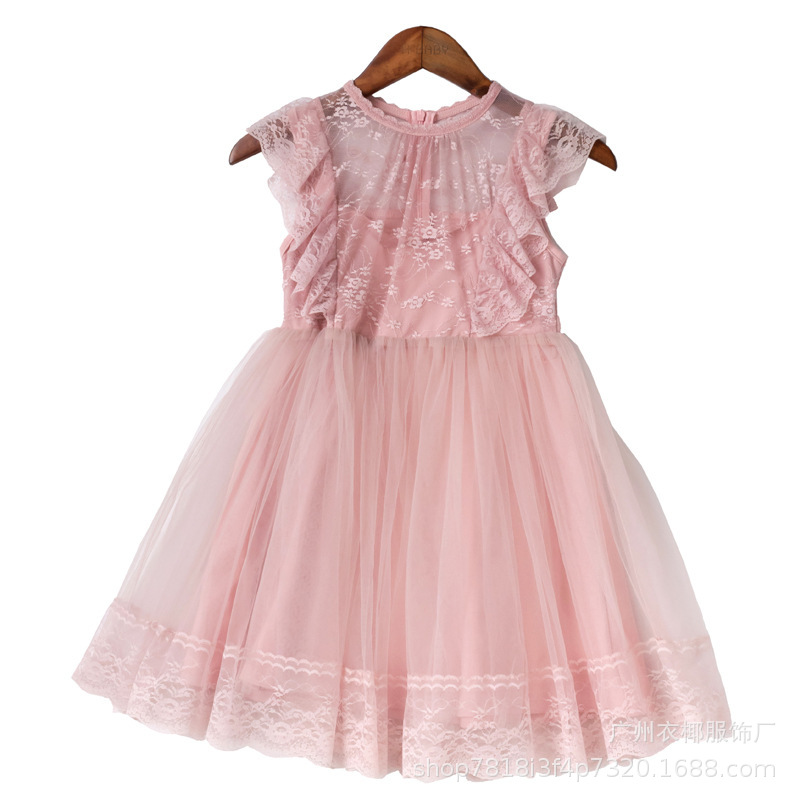Summer girls' princess dresses for export, summer children's tulle puffy dresses, low-price small and medium-sized children's dresses for export supply Item Picture