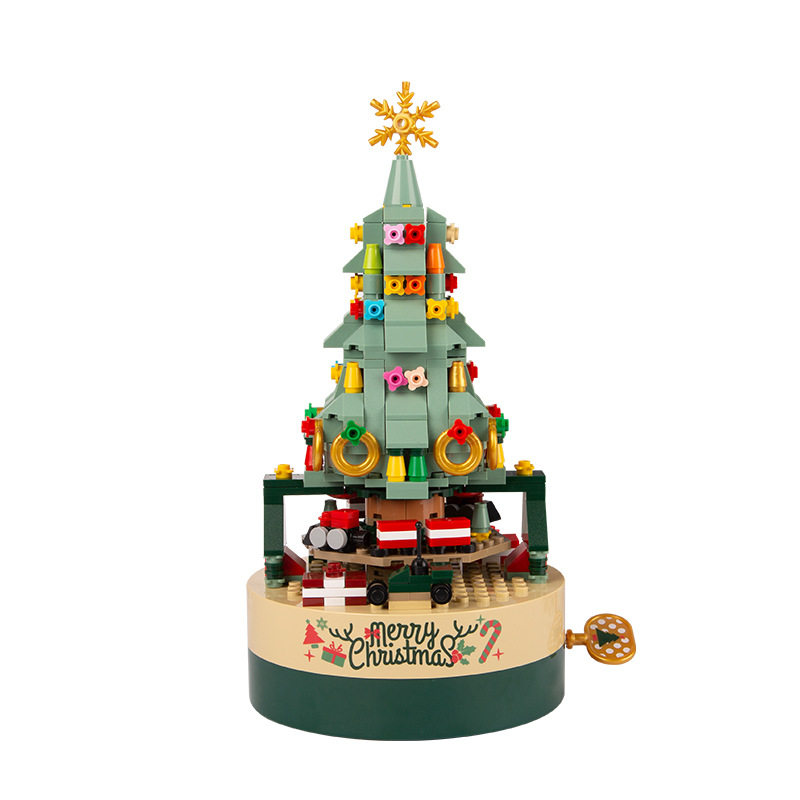 Christmas Gift Ideas Christmas Decorations Christmas Tree Blocks Music Box Music Box Christmas Toy Ornaments Item Picture
