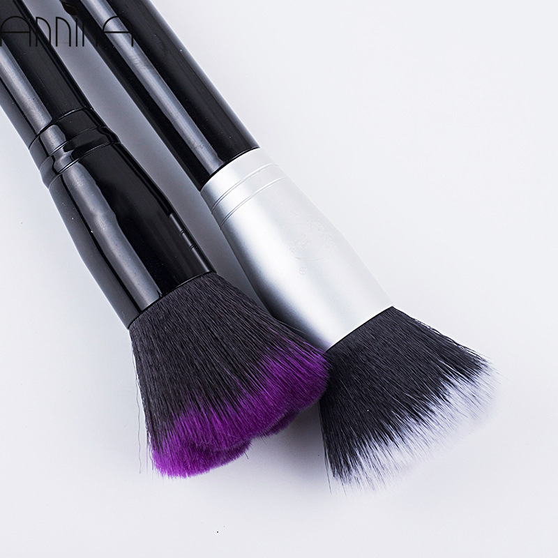 New makeup brush set: Acrylic solid color handle, beauty makeup brush, loose brush, contouring brush, blush brush Specification image