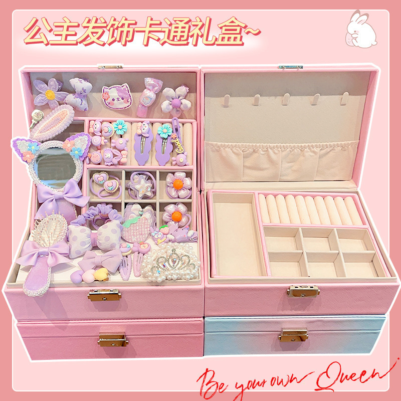 饰品/皇冠发饰发夹/彩色辫子/抽绳发网/皮圈不伤发产品图