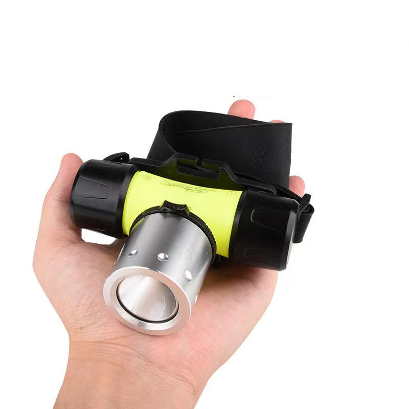 Cross-border exclusive battery model 10W high-intensity diving headlamp led high-power long-range flashlight diving waterproof lighting Item Picture