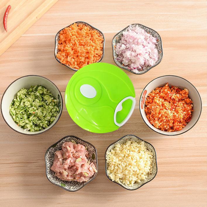 Small hand puller Chili blender Dumpling mince mincer Small kitchen tool puller garlic manual vegetable cutter details Picture