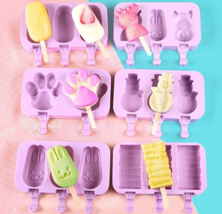 Silicone ice cream mold