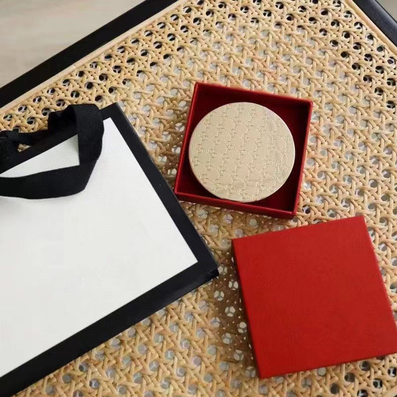 Gucci G home cosmetic mirror gold gilt high appearance level folding round mirror double sided portable small mirror wholesale details Picture