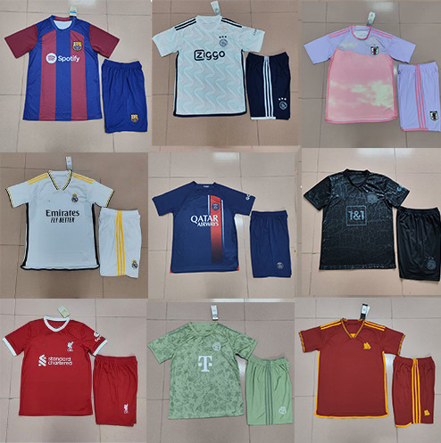一件代发23-24赛季足球服套装巴黎巴萨意大利球衣 footall jersey