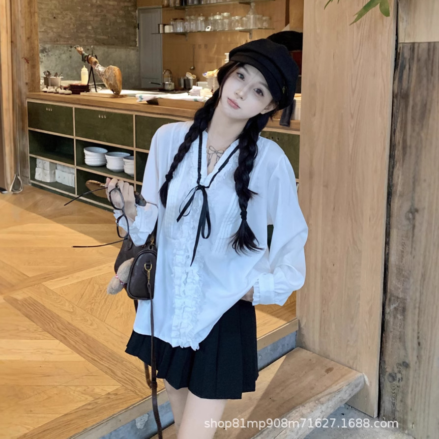 衬衫女/衬衫全棉格子女/上衣桑蚕丝/衬衫/衬衫女长袖百搭产品图