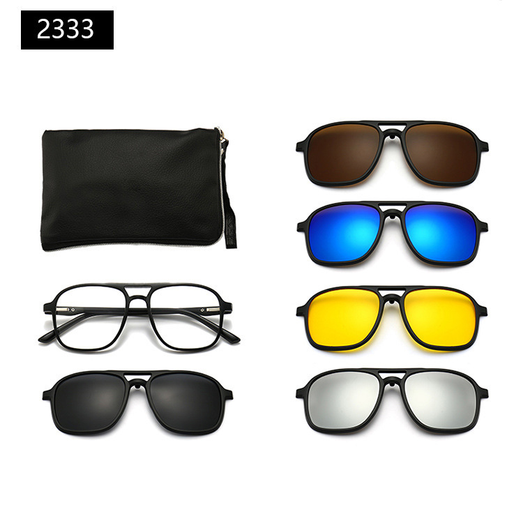 Cross-border 23XX series magnetic case glasses, polarized sunglasses, myopia glasses, driving glasses, and complimentary glasses case