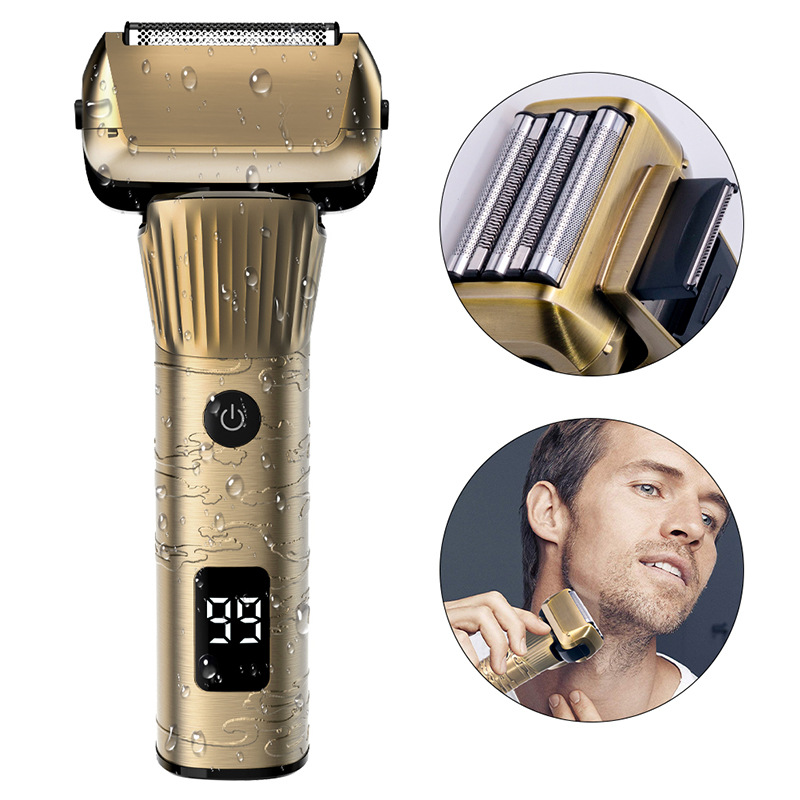 Hatteker Reciprocating Five-Blade Men's Electric Shaver Dry And Wet Whisker Retro Razor