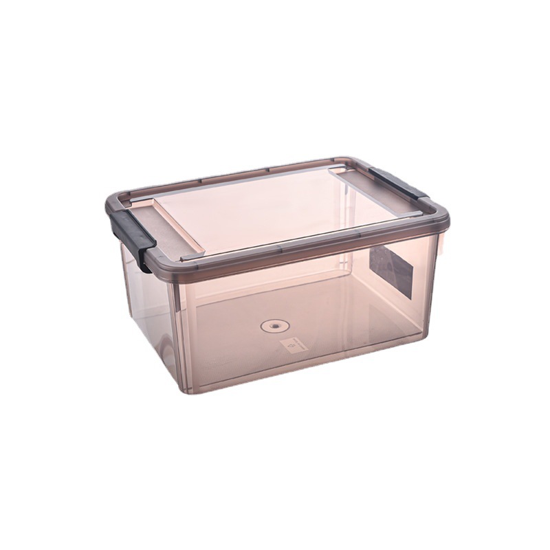 Brand new material transparent sealed storage box, dust-proof right-angle portable mobile phone storage box, visual classification box, portable Item Picture