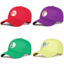 Cross-border explosive Mario Mario baseball cap fashion Cosplay animation film and television accessories all embroidered hat