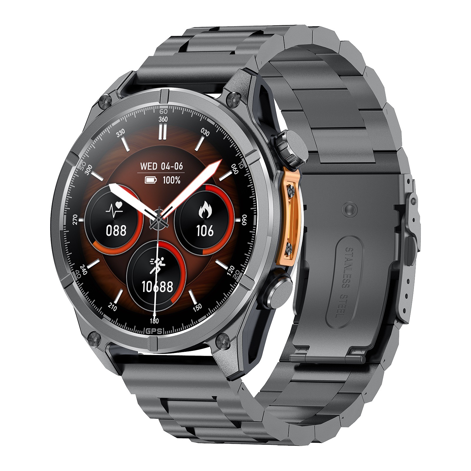 HD300 1.43Amoled GPS Bluetooth Large Memory 3ATM waterproof AMOLED smartwatch details Picture