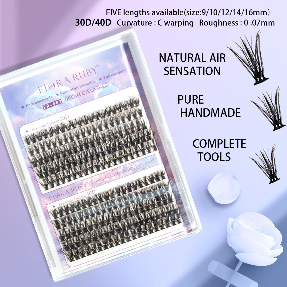 FloraRuby Handmade False Eyelashes on Model