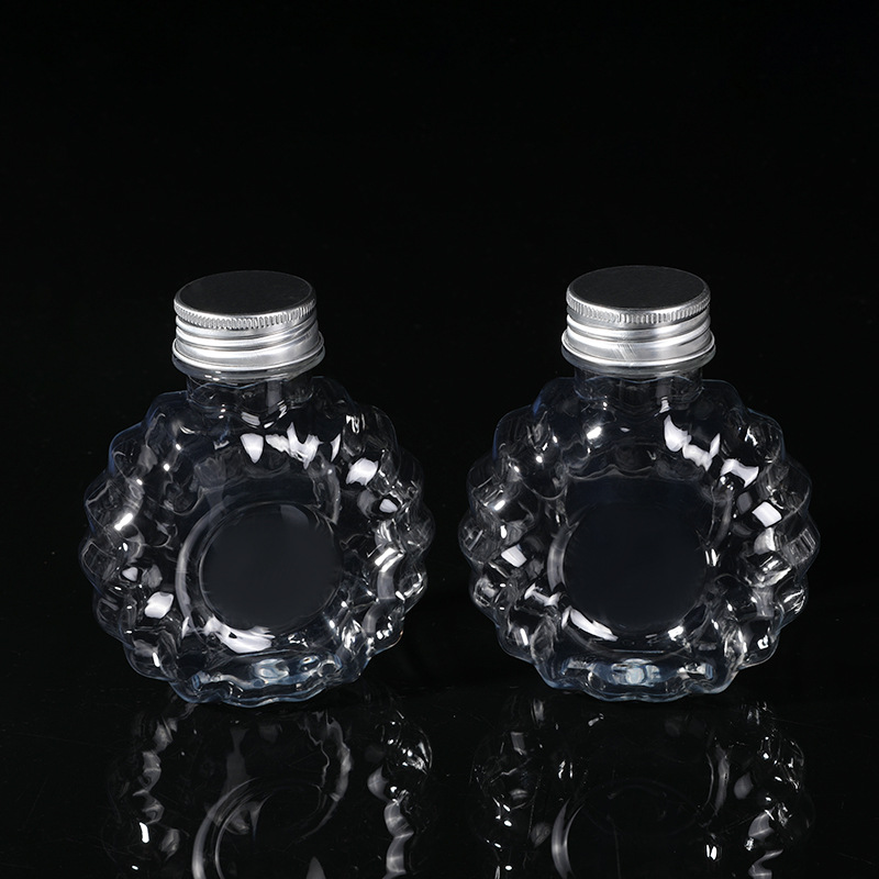 Net Red Transparent Beverage Bottle Bubble Glue Plastic Packaging Bottle Food Grade Disposable Small Bottle Milk Tea Wholesale details Picture