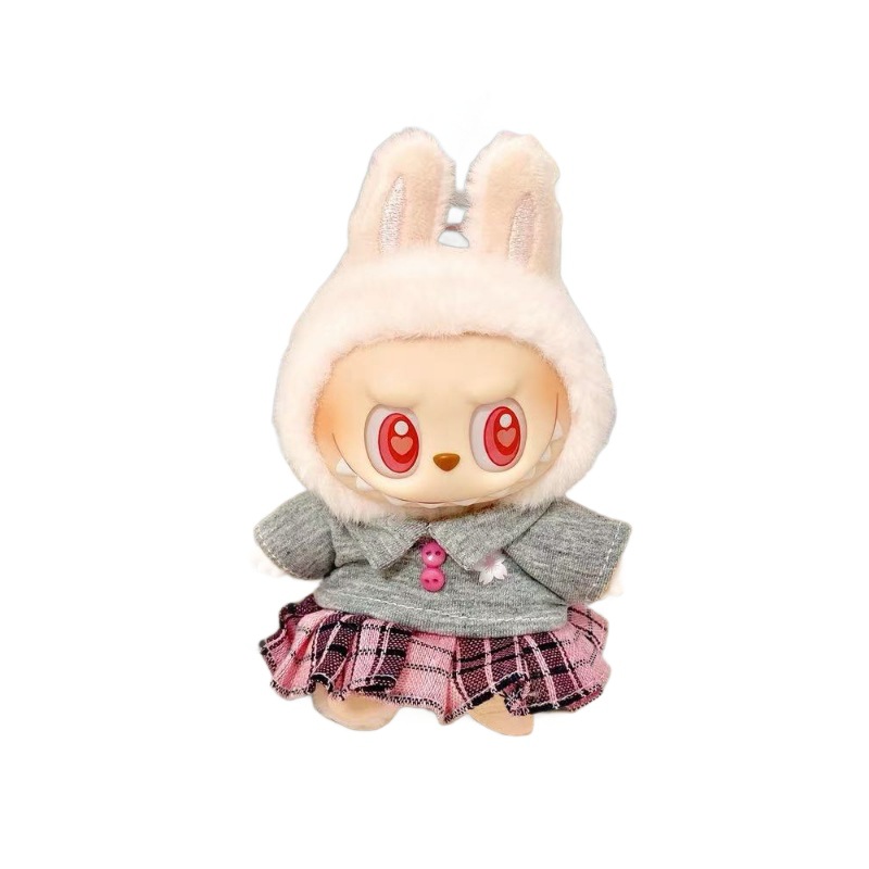 The first, second and third generation LABUBA Little Bubu trendy old money style Little Xiang overalls suit dress for kids Item Picture