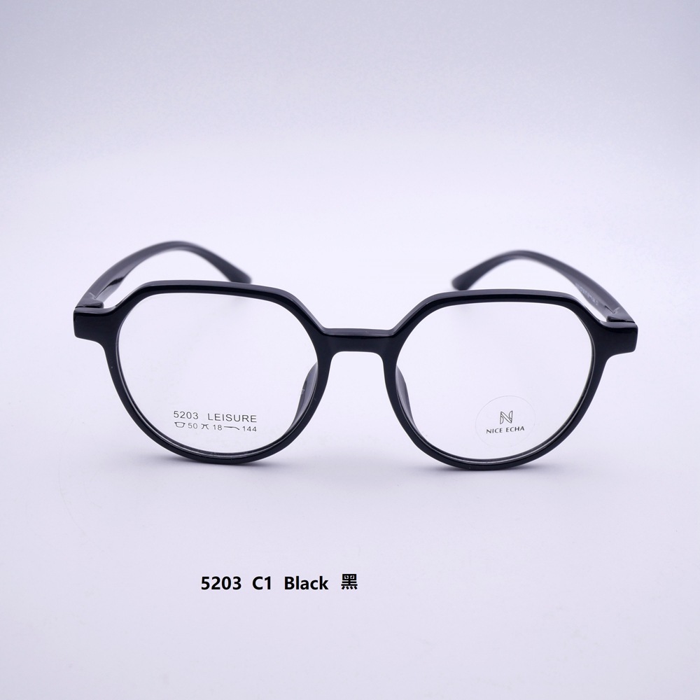 透明眼镜框TR材质复古超大镜架多边形眼镜批发详情2