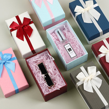 新款长方形蝴蝶结礼品盒 简约香水包装盒 节日生日礼物天地盖礼盒