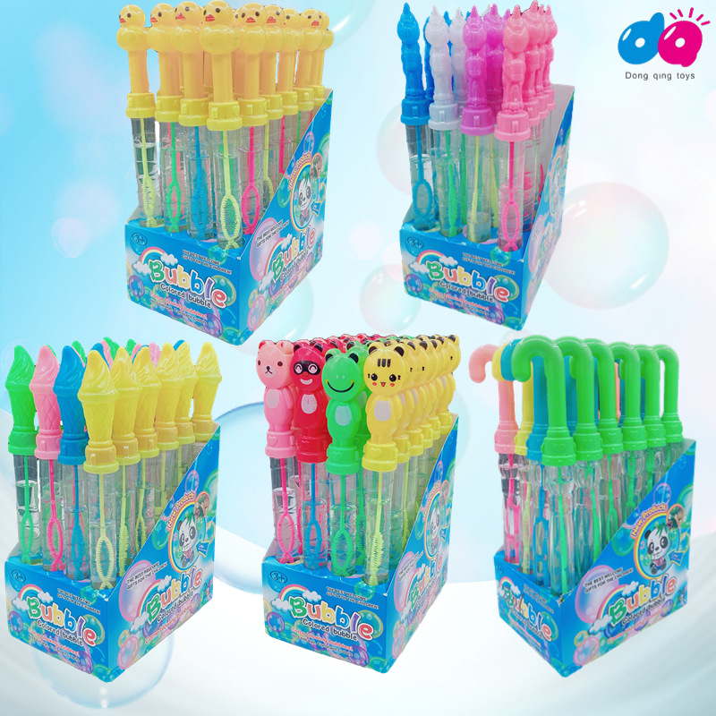26Cm Small Colorful Bubble Wand Children's Outdoor Beach Park Bubble Toys Cross-Border Foreign Trade Stall Supply