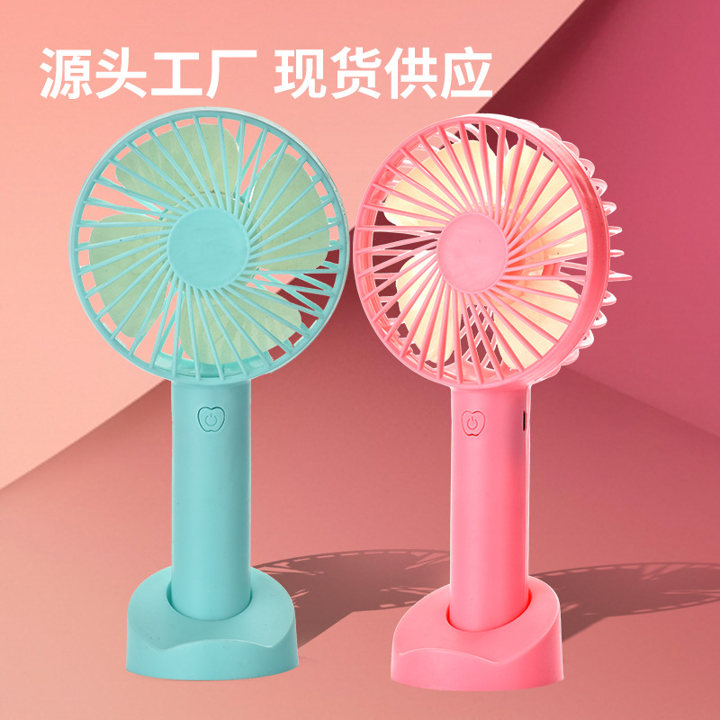 Venta al por mayor transfronteriza handheld fan pequeño hogar escritorio teléfono soporte fan gran viento silencioso USB recargable fan details Picture