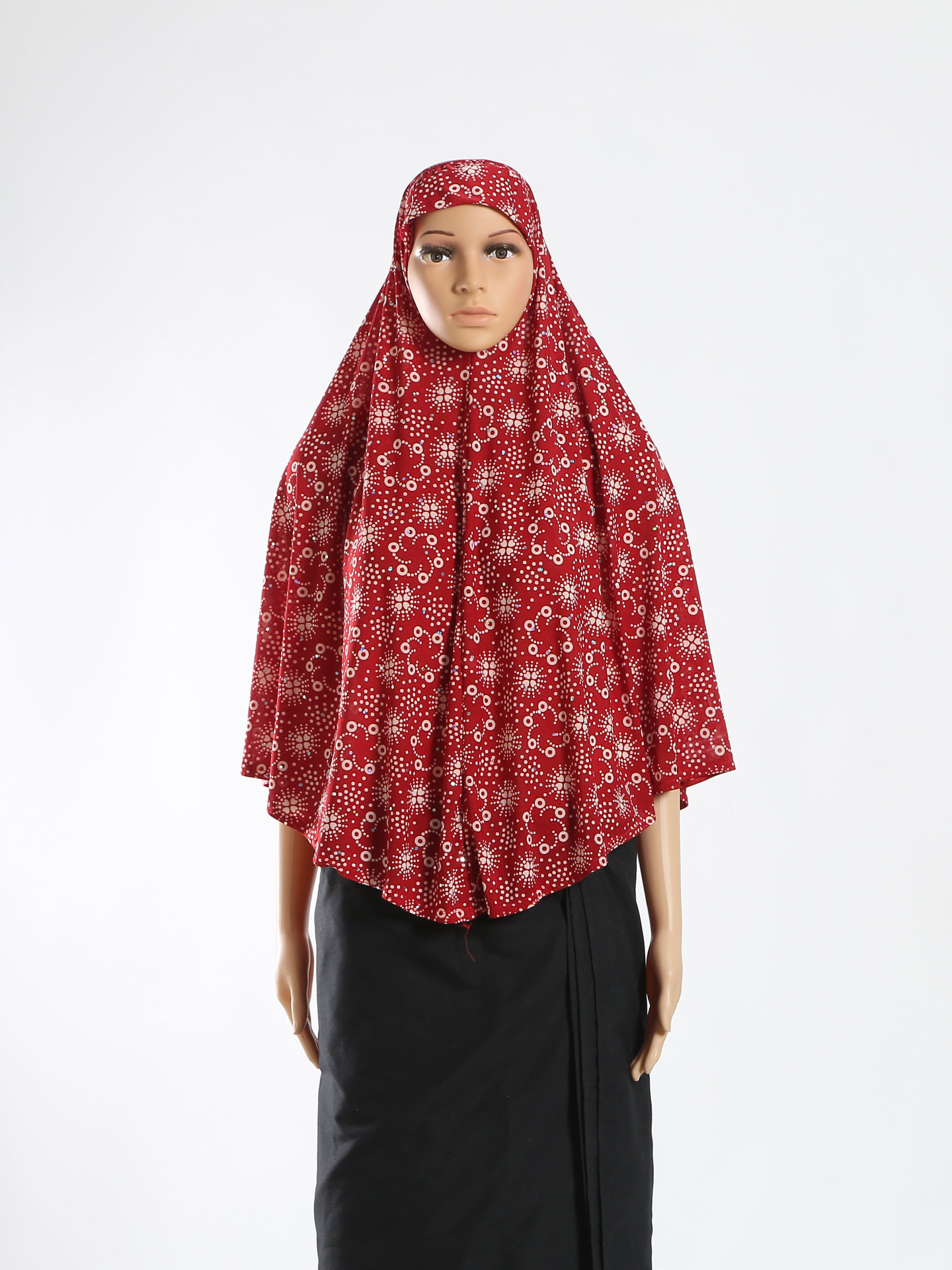 2024 On The New Middle East Dress Arabian Hooded Burqa Ice Silk Headscarf Gown Dubai Style Dress details Picture
